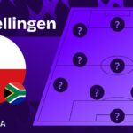 tsjechisch voetbalelftal zuid afrikaans voetbalelftal opstellingen