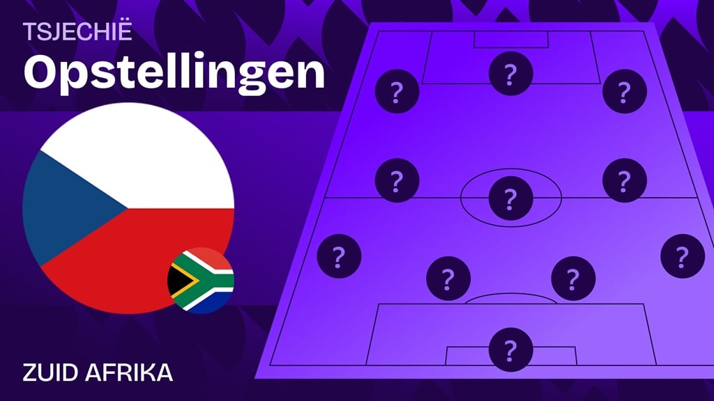 tsjechisch voetbalelftal zuid afrikaans voetbalelftal opstellingen