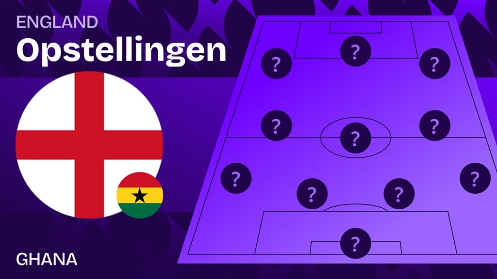 engeland ghana opstellingen
