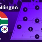 zuid afrika zuid korea opstellingen