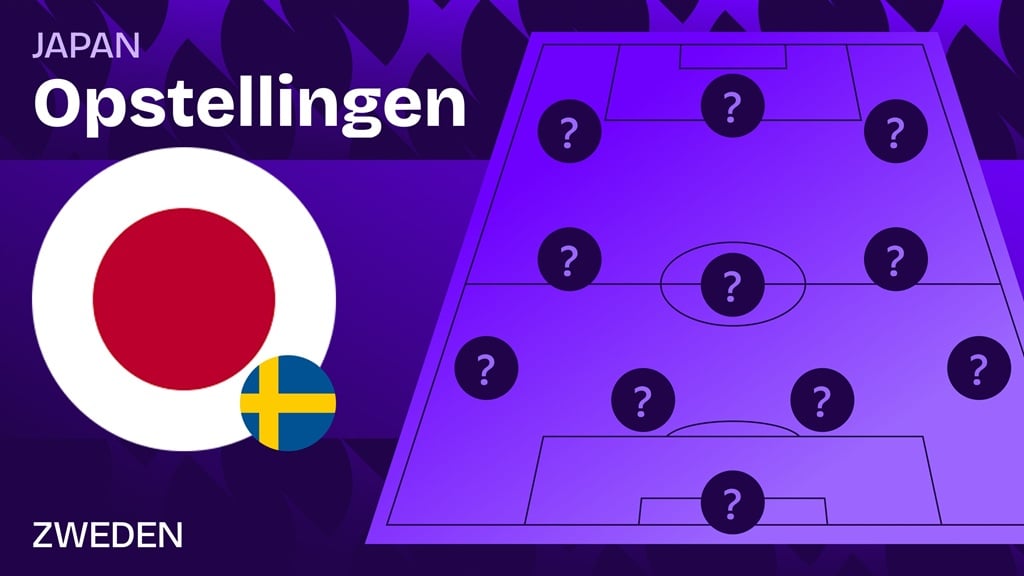 japan zweden opstellingen