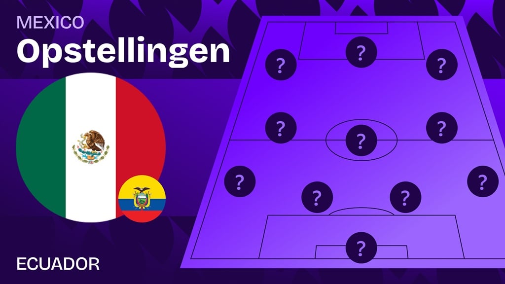Mexico - Ecuador opstellingen & live tijdlijn - 16e finale WK voetbal