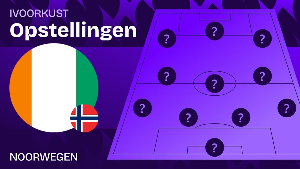 Ivoorkust - Noorwegen opstellingen & live tijdlijn - 16e finale WK voetbal