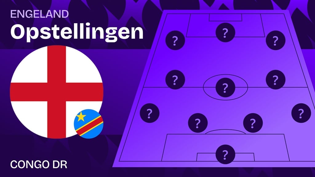 Engeland - Congo DR opstellingen & live tijdlijn - 16e finale WK voetbal