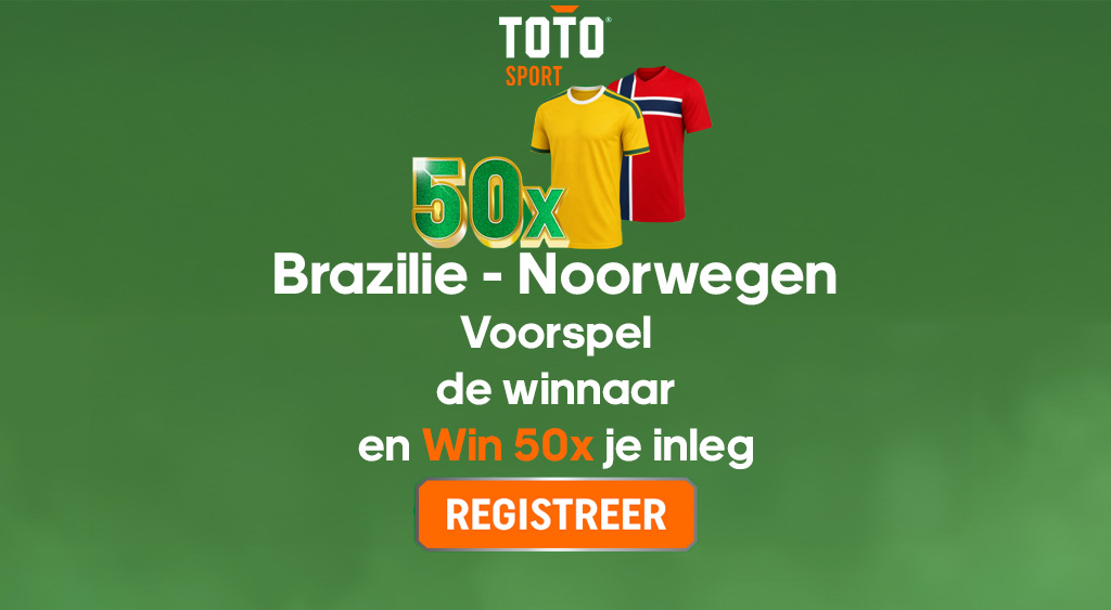 toto brazilie noorwegen wedden