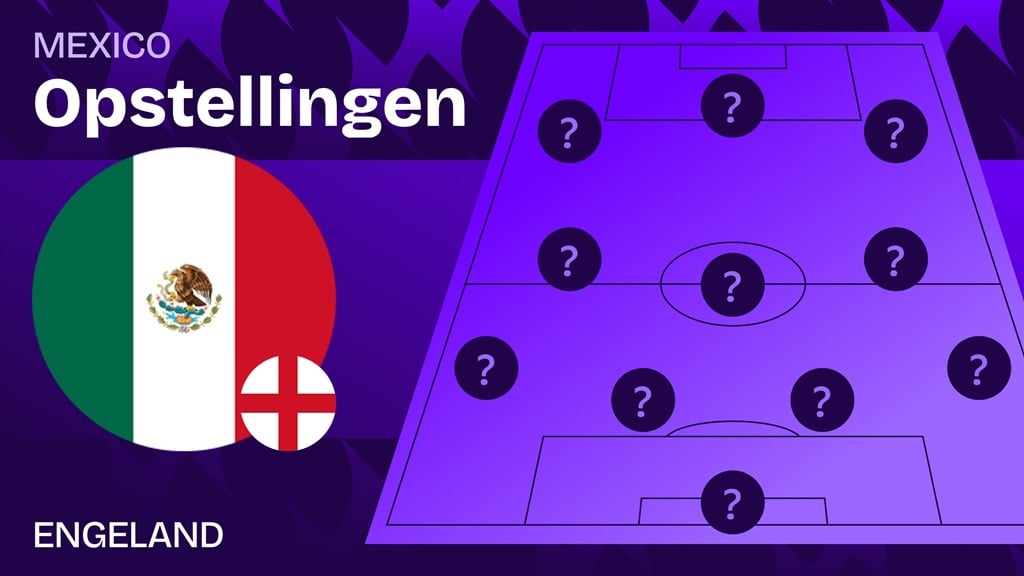 mexico engeland opstellingen