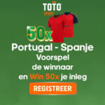 TOTO Portugal vs Spanje wedden: Voorspel de winnaar en win 50x je inzet!