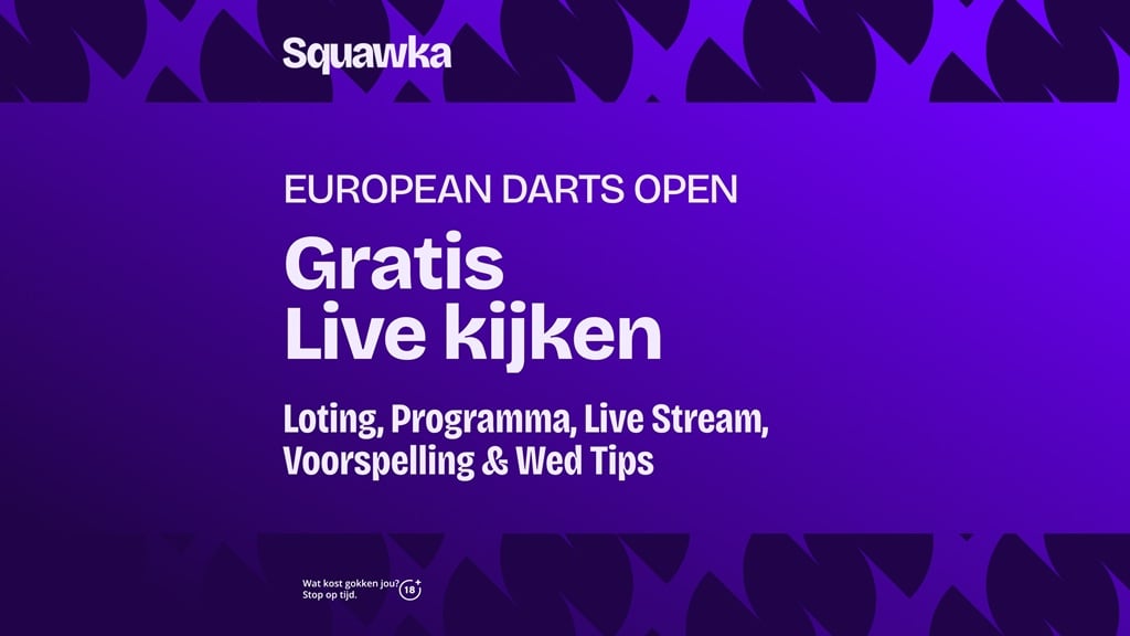 gratis live stream european darts open kijken