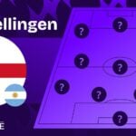 engeland argentinie opstellingen