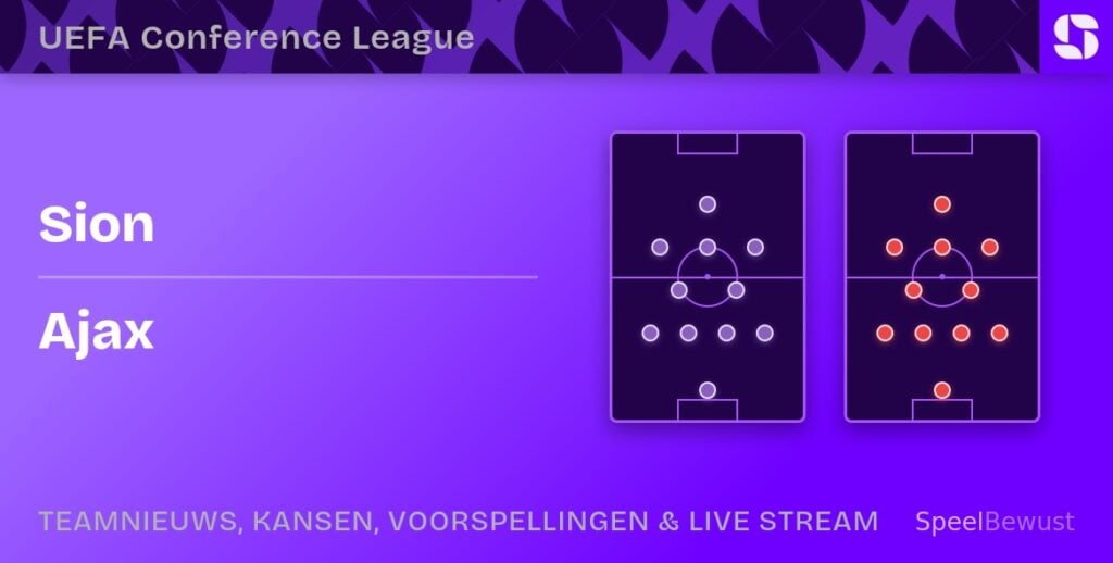 sion ajax opstellingen statistieken