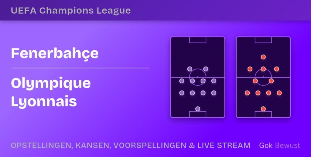 fenerbahce lyon statistieken opstellingen