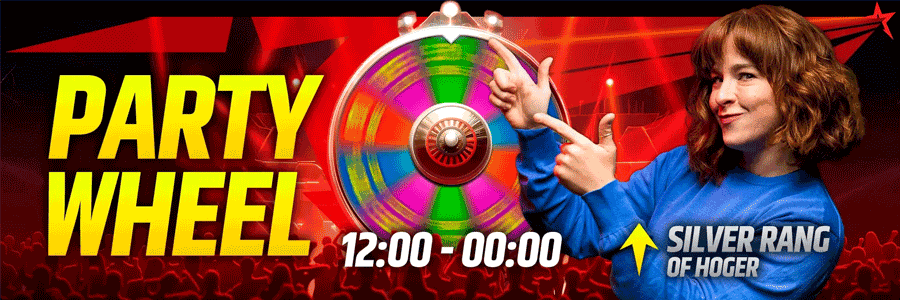 Party Wheel op zaterdag