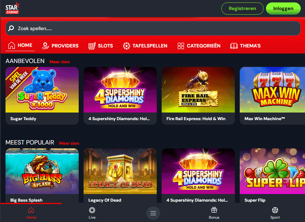 Mijn eerste indruk van de Star Casino-lobby