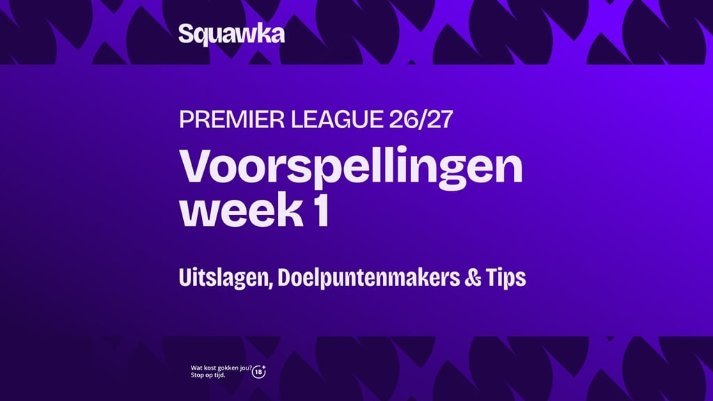 premier league voorspellingen speelronde 1