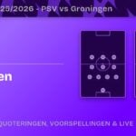 PSV vs Groningen: Opstellingen, Statistieken, Voorspelling & Odds