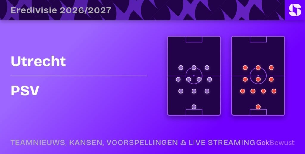 utrecht psv opstellingen statistieken