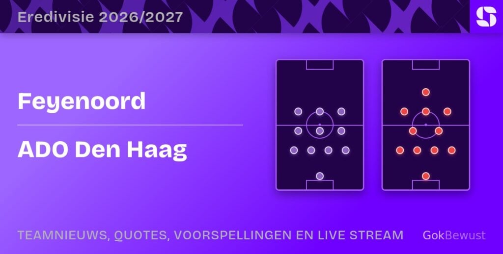 feyenoord ado den haag opstellingen statistieken
