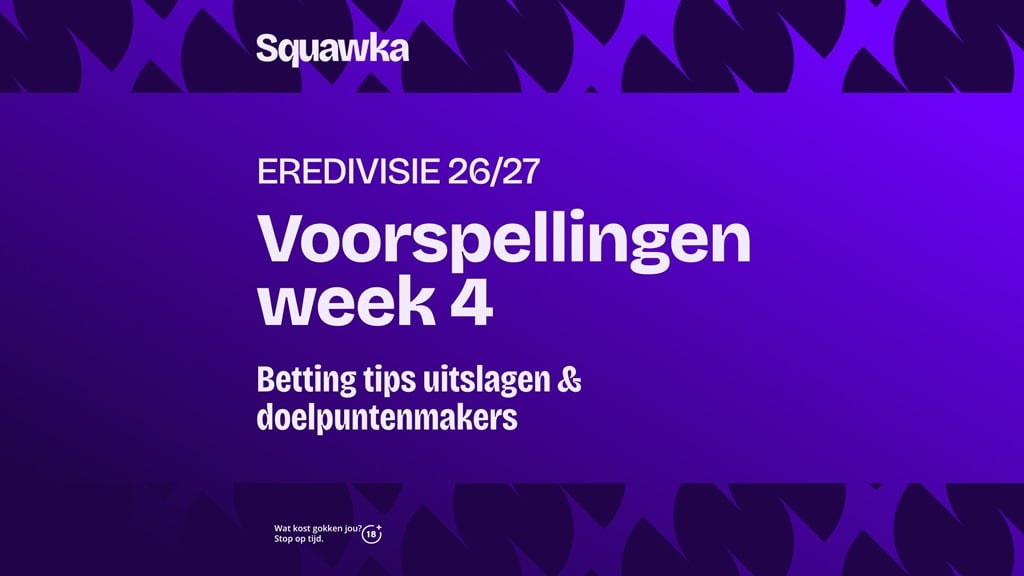 eredivisie voorspellingen speelronde 4