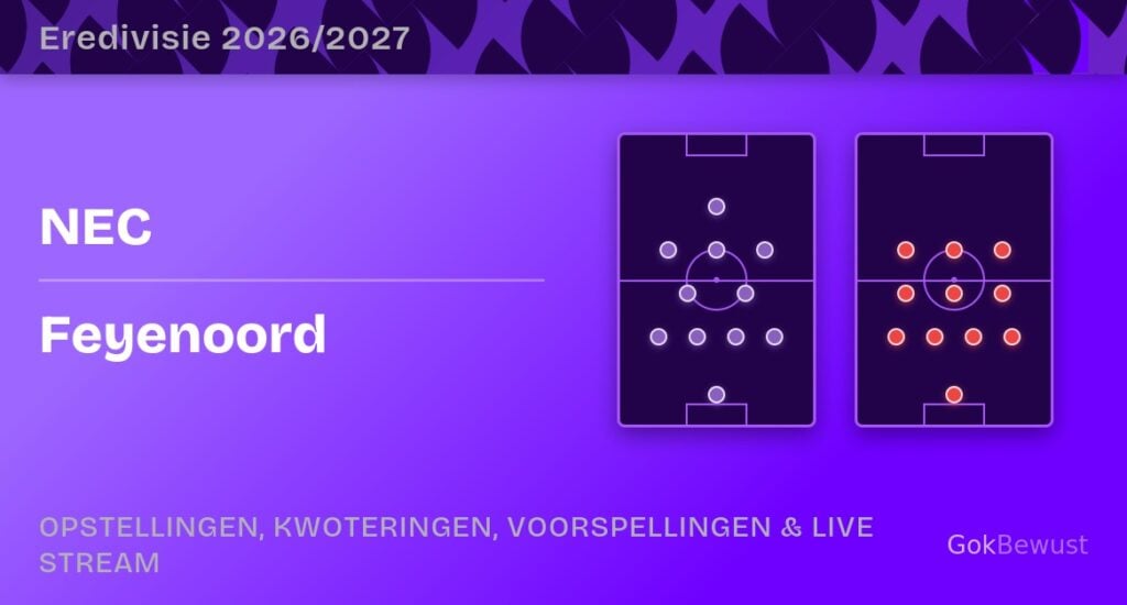 nec feyenoord opstellingen statistieken