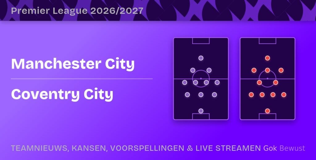 manchester city coventry city opstellingen statistieken