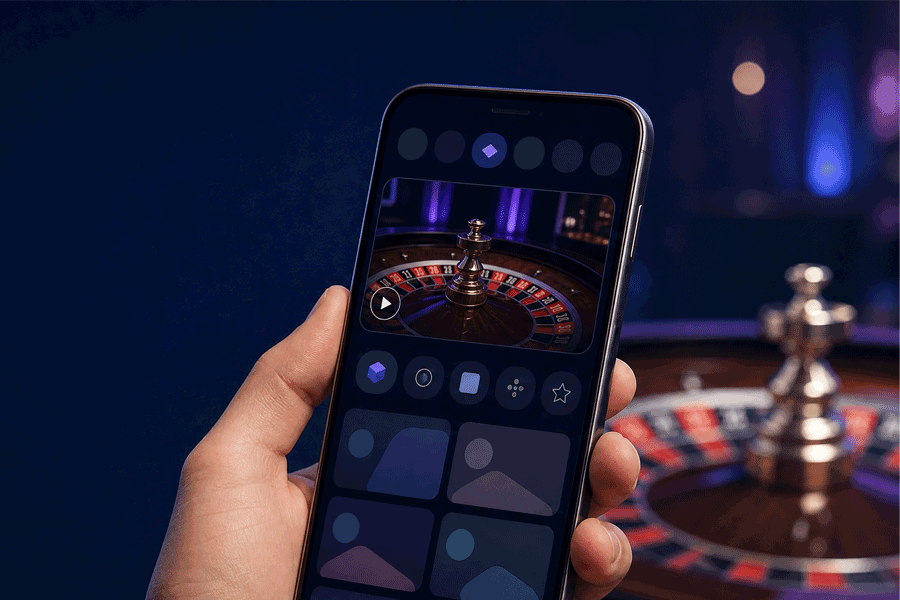 Live casino op mobiel en in de app