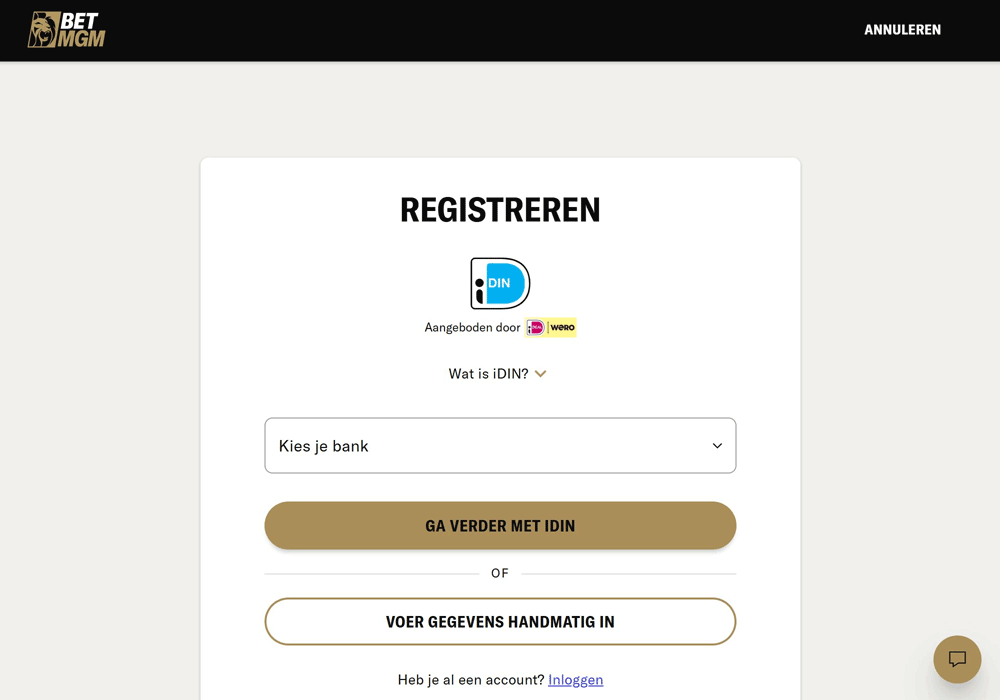 Registreren bij BetMGM Casino: mijn ervaring met iDIN