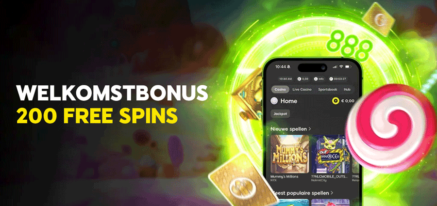 De 888 Casino welkomstbonus met free spins