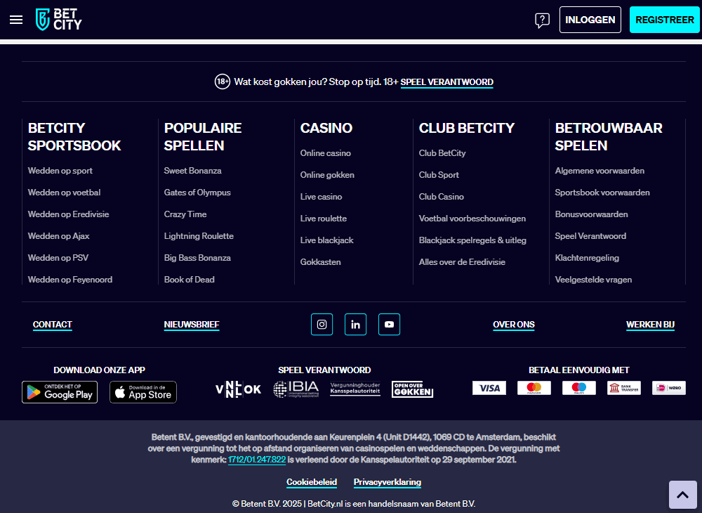 Betcity Casino vergunning afgegeven door de KSA