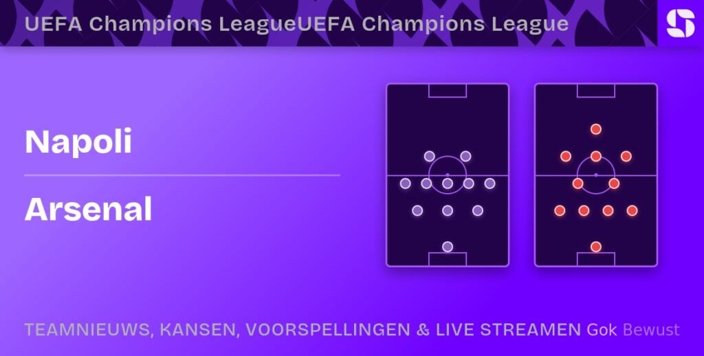 napoli arsenal statistieken opstellingen