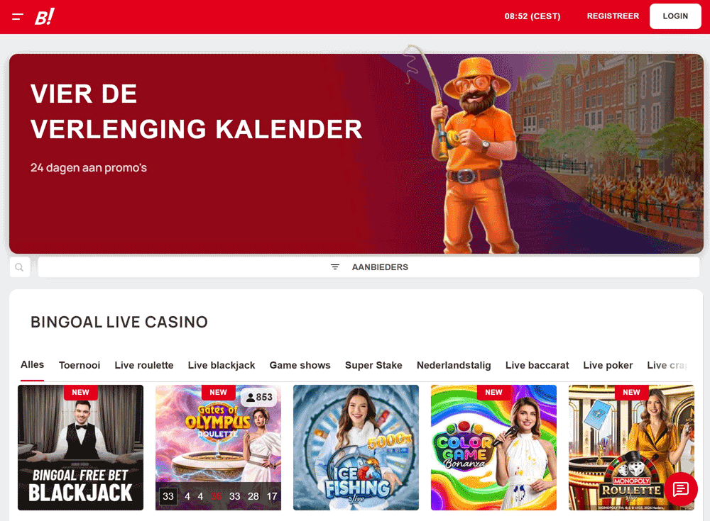 Bingoal Live Casino: een van de sterkere onderdelen