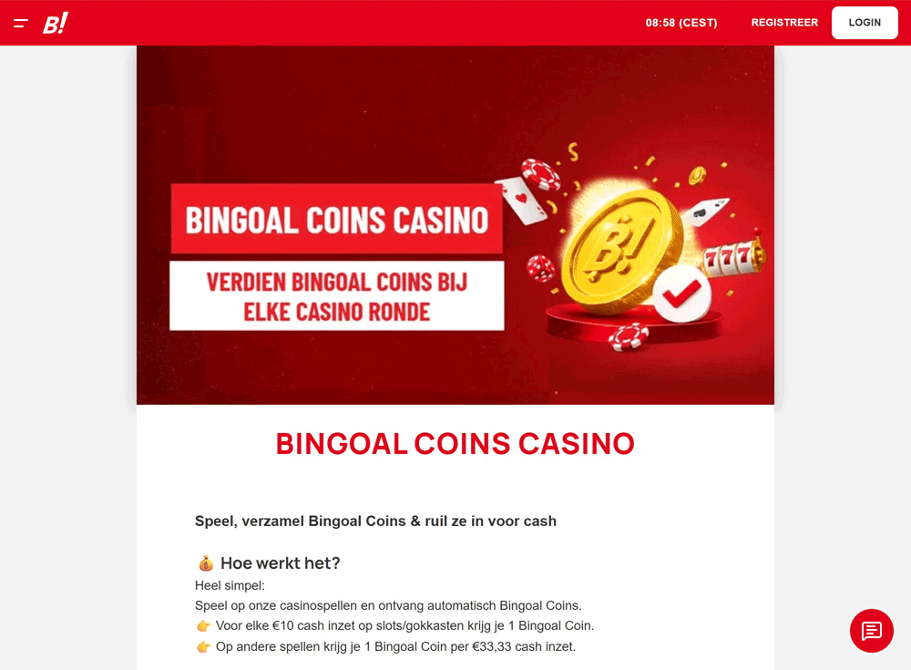Bingoal Coins: een echt loyaliteitsprogramma