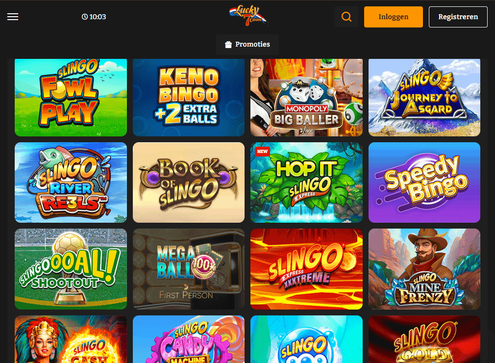 Slingo bij Lucky7Casino: het beste argument om hier te spelen