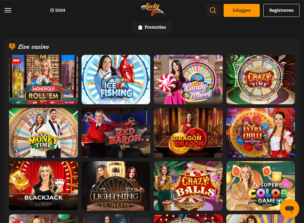 Lucky7Casino Live Casino: degelijk, maar geen reden om te wisselen