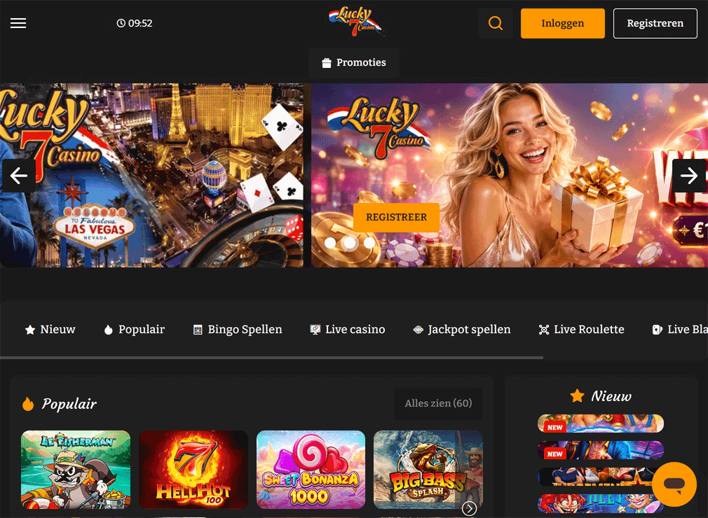 Mijn eerste indruk van Lucky7Casino