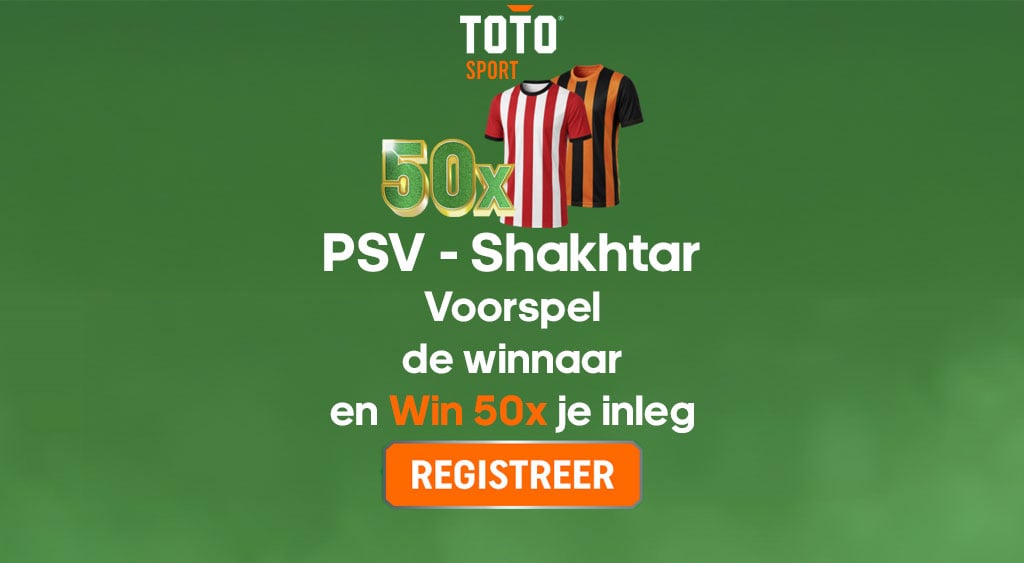 toto psv shakhtar donetsk wedden gokken