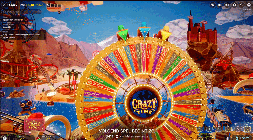 Crazy Time-bonusspel