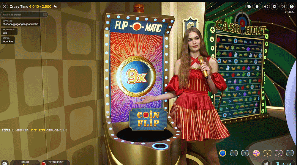 Coin flip bonus spel