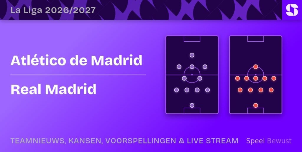 Atlético Madrid vs Real Madrid: opstellingen, statistieken, Tips & odds
