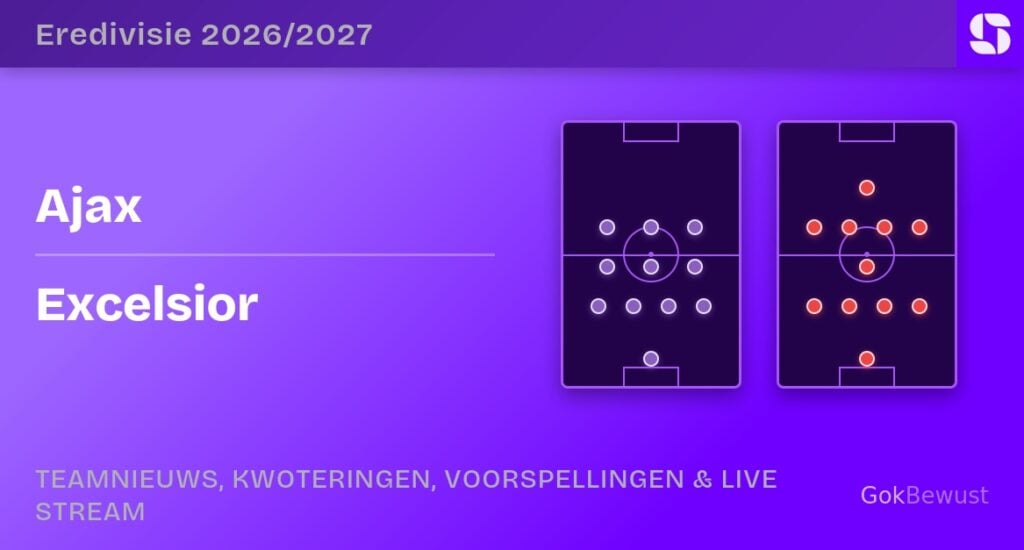ajax excelsior opstellingen statistieken