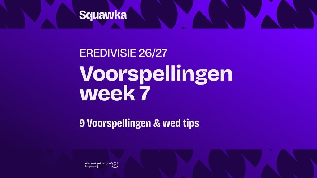 eredivisie speelronde week 7 voorspellingen