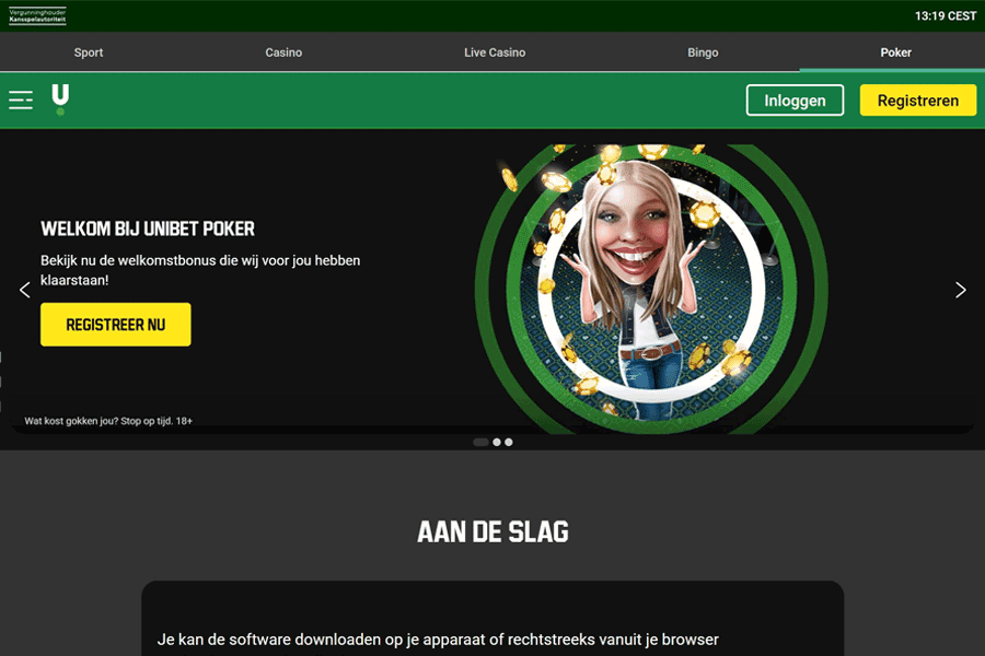 Unibet Poker: prima keuze voor de casual speler