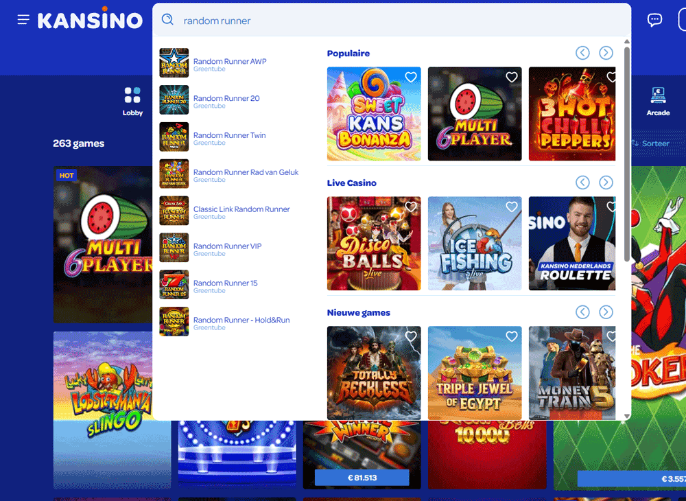 Gratis Random Runner online spelen bij Kansino