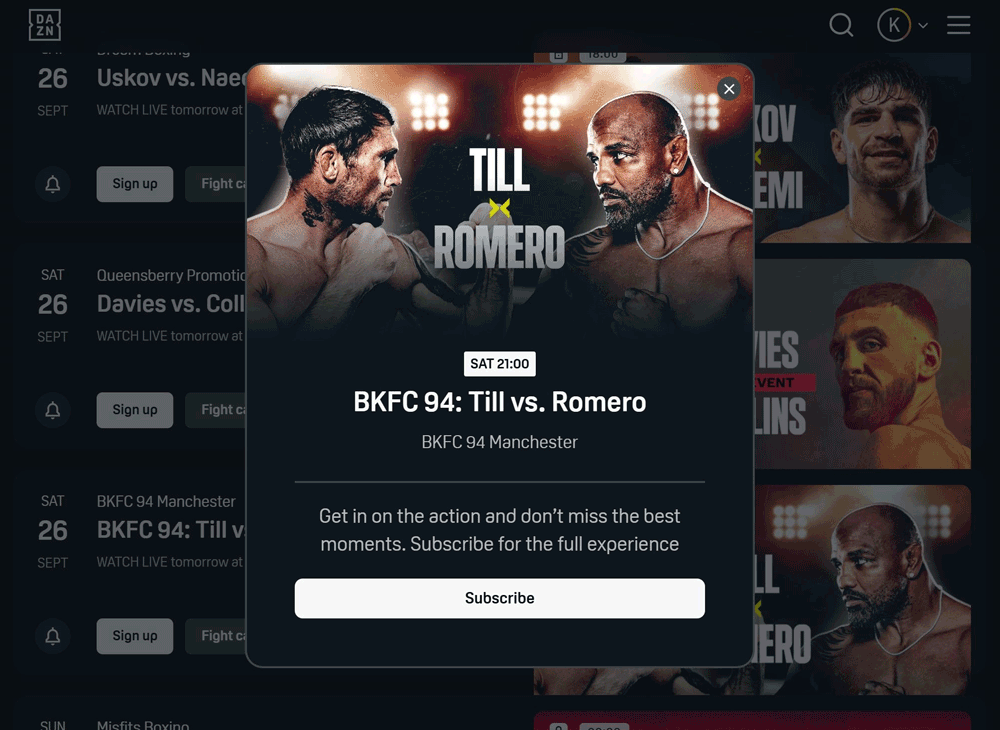 Hoe laat begint Till vs Romero in Nederlandse tijd?
