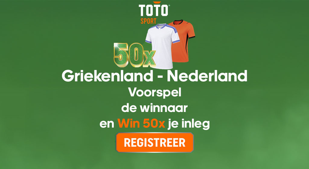 toto griekenland nederland win 50x je inleg