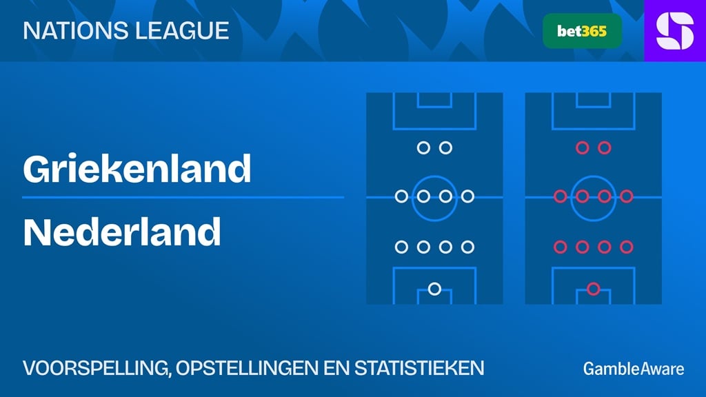 griekenland nederland opstellingen voorspelling statistieken