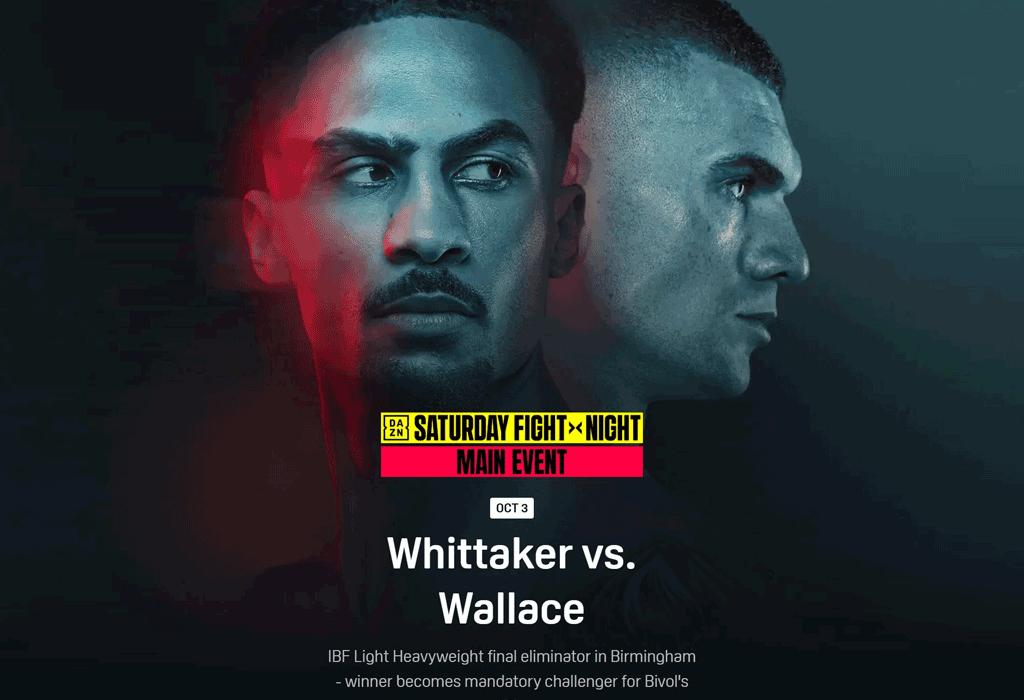 Hoe laat begint Whittaker vs Wallace in Nederlandse tijd?