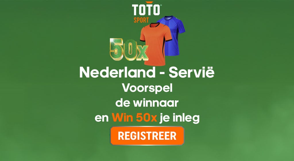 toto nederland servie wedden win 50 euro