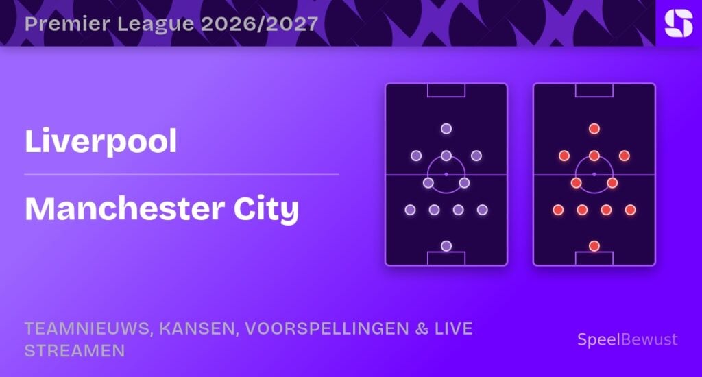liverpool manchester city opstellingen statistieken