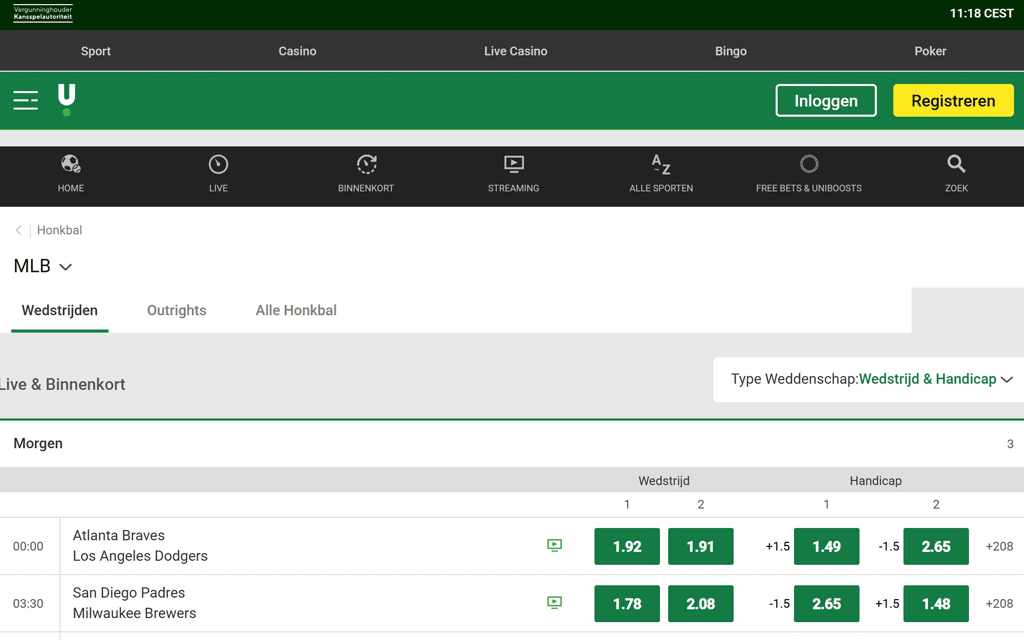 Waarom Unibet handig is voor MLB