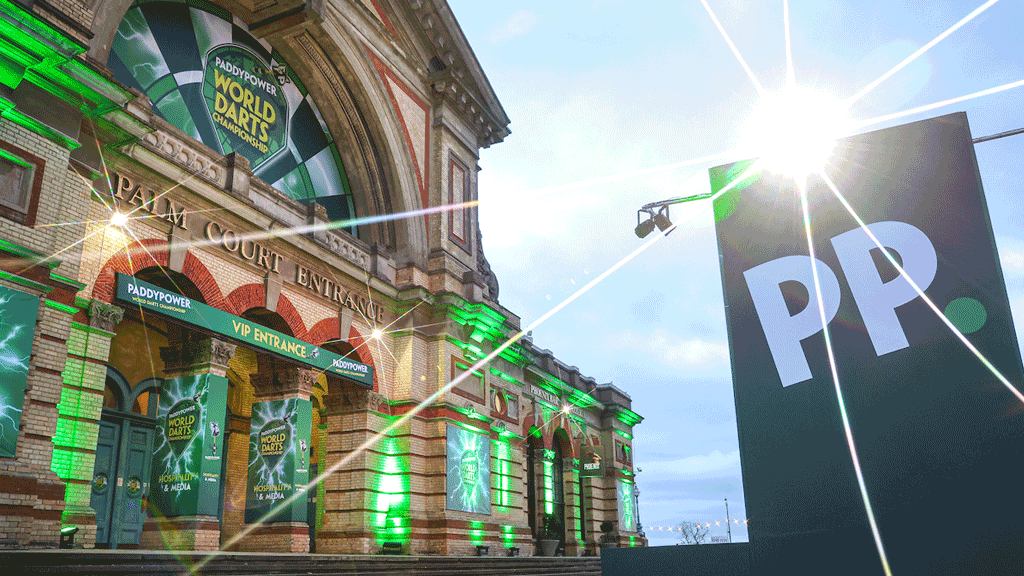 Alexandra Palace - opnieuw het decor van het WK Darts - deze keer wel in een andere zaal